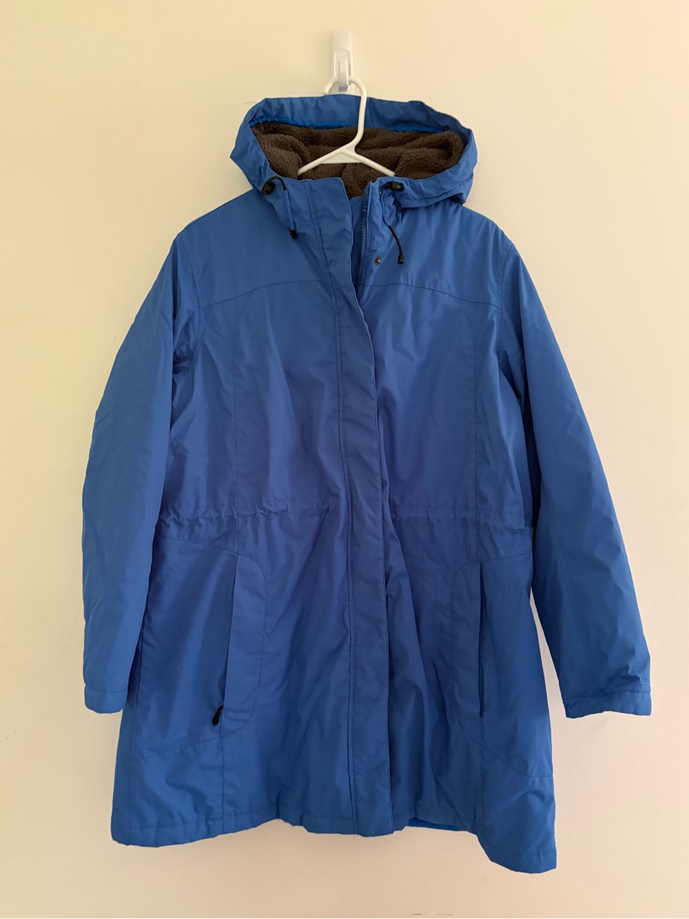 LL Bean 1X Women’s Winter Warmer Sherpa Lined Coat EUC